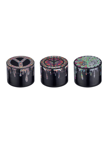 EXP.9 GRINDERS METAL CHAMP 4 PARTES PAZ & AMOR 50MM..