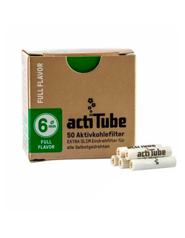 FILTROS ACTITUBE CARBON ACTIVADO 6MM 10 x 50 UNDS