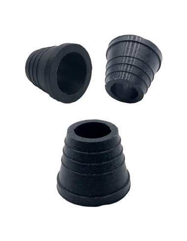 CONECTOR CAZOLETA SILICONA CS NEGRO ESTRIADO 1X10