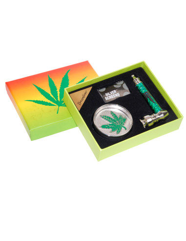 SET PIPA METAL + GRINDER + REJILLA MARIA 9CM