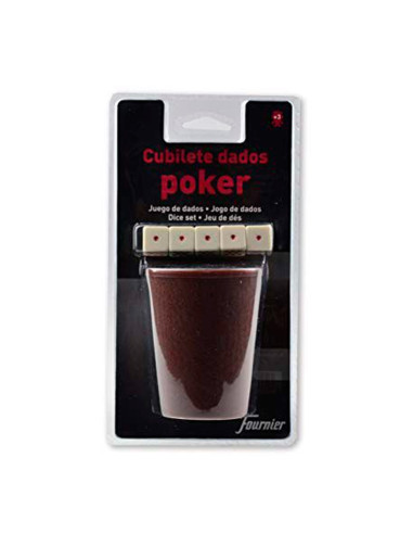 CUBILETE DADOS DE POKER FOURNIER