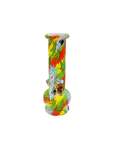 BONG CRISTAL R&M HOJAS 15.5CM