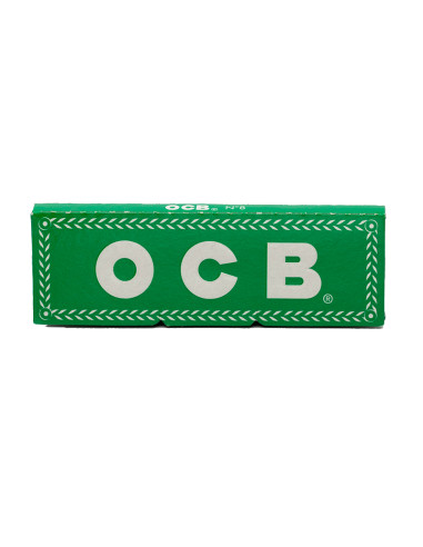 PAPEL OCB Nº8 70MM VERDE 1X50