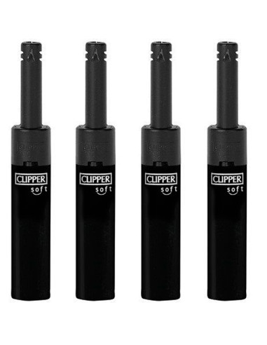 ENCENDEDOR CLIPPER MINI TUBE SOFT ALL BLACK 1X24