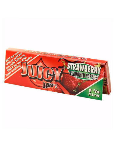 PAPEL DE FUMAR JUICY JAY'S 1 1/4 STRAWBERRY KIWY (FRESA/KIWI) 1X24