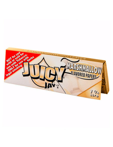 PAPEL DE FUMAR JUICY JAY'S 1 1/4 MARSHMALLOW (NUBE DE AZÚCAR) 1X24