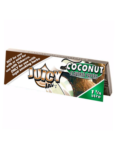 PAPEL DE FUMAR JUICY JAY'S 1 1/4 COCONUT (COCO) 1X24