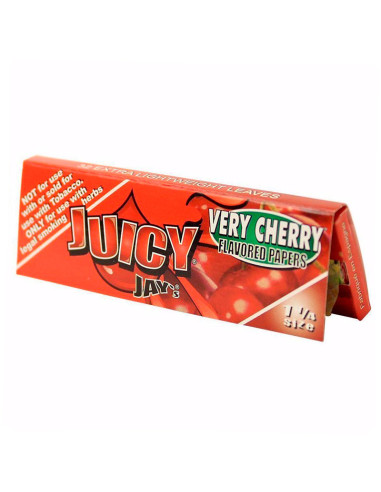 PAPEL DE FUMAR JUICY JAY'S 1 1/4 VERY CHERRY (CEREZA) 1X24