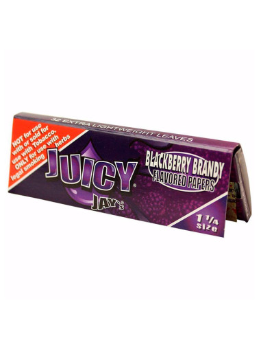 PAPEL DE FUMAR JUICY JAY'S 1 1/4 BLACKBERRY BRANDY (MORA/BRANDY) 1X24