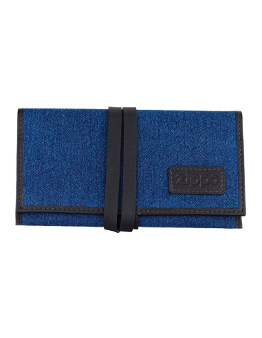 TABAQUERA ZIPPO AZUL Y MARRON