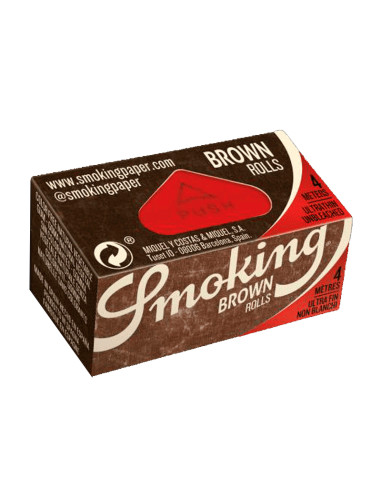 PAPEL SMOKING ROLLS 44MM BROWN  1X24