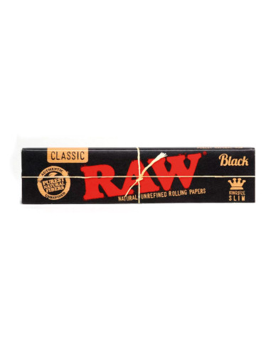 PAPEL RAW KING SIZE BLACK 1X50