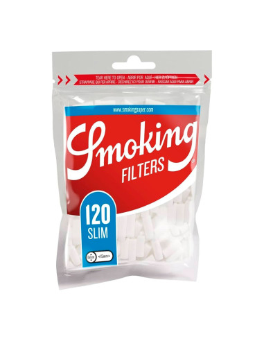 FILTROS SMOKING AZUL 6MM 120 FILTROS 1X30