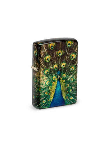 ENCENDEDOR ZIPPO PEACOCK DESIGN