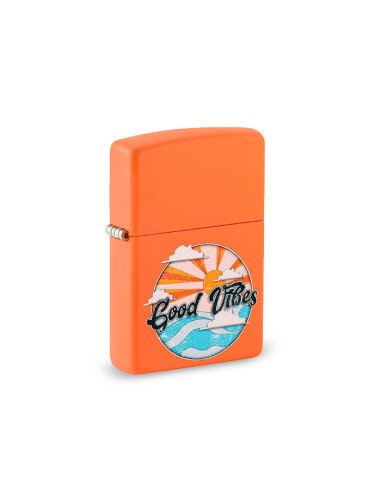 ENCENDEDOR ZIPPO GOOD VIBES ORANGE