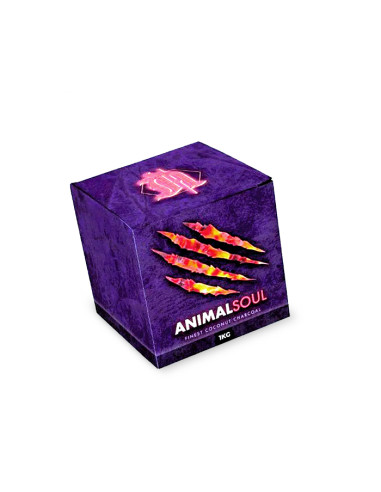 CARBÓN ANIMALSOUL 64 CUBOS 1KG 26 X 26 MM 1X5