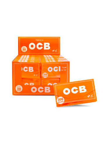 PAPEL OCB BLOC 300 ORANGE 70MM 1X40