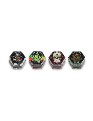 EXP.12 GRINDERS CHAMP HIGH PLASTIC SKULL LEAF 68MM