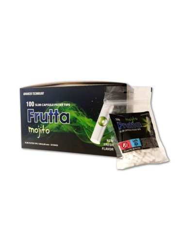 FILTROS FRUTTA CÁPSULA MOJITO 6MM 100UDS 1x20