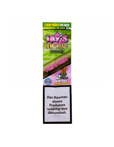 PAPEL DE FUMAR SABORES JUICY HEMP WRAPS PURPLE WAVE 2 BLUNTS 1X25