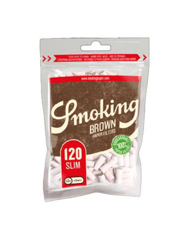 FILTROS SMOKING BROWN 6MM 120UDS 1X10