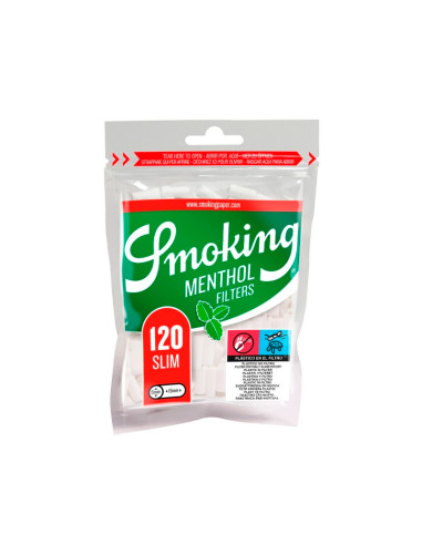 FILTROS SMOKING CLASSIC MENTHOL 6MM 1X10