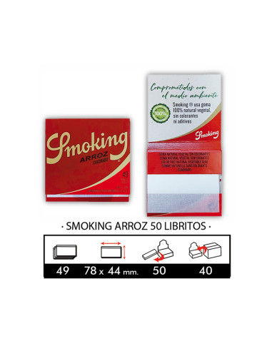 PAPEL SMOKING ARROZ 1X50