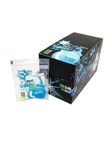 FILTROS SLIM FRESH BOMB 6MM CAPSULA MENTHOL 10X100