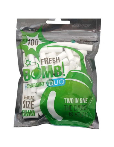 FILTROS FRESH BOMB 8MM 100UDS. CAPSULA SPEARMINT 1X10