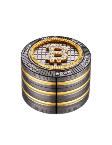 GRINDER METAL CHAMP BITCOIN DIAMANTES 4 PARTES 50MM