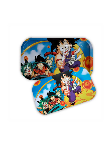 BANDEJA METAL CON TAPA IMAN DRAGON BALL 27 X 16CM