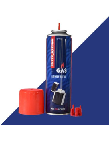 GAS SILVER MATCH LIGTHER REFILL 300ML 1X12