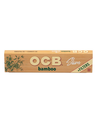 PAPEL OCB BAMBOO SLIM + TIPS 1X32