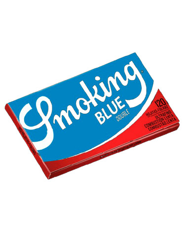 PAPEL SMOKING DOBLE VENTANA Nº4 BLUE 1X25