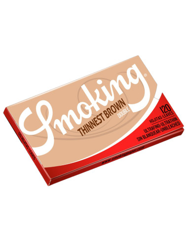 PAPEL SMOKING DOBLE VENTANA Nº4 THINNEST BROWN 1X25