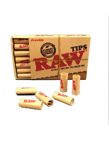 FILTROS TIPS RAW PRE-ROLLED 1X20