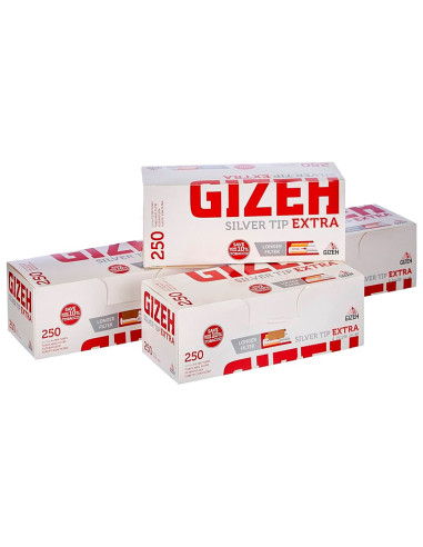 TUBOS GIZEH SILVER TIP 250 EXTRA 1X40